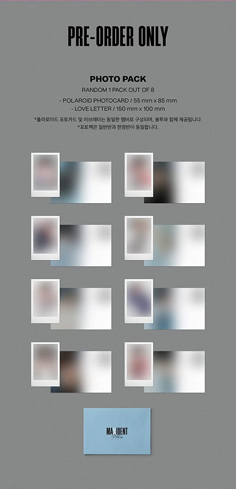 Dreamus Stray Kids - MAXIDENT [Standard Edition] Album+Pre-Order Benefit (T-CRUSH Ver.), SMK1348 image number 3