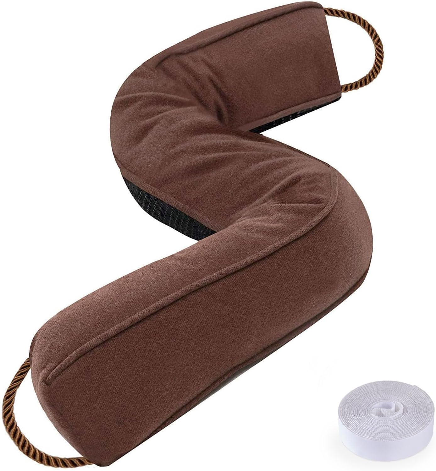 Sunolga 38" Door Draft Stopper Blocks Hot Cold Air with Removable Washable Cover for Gaps up to 3", All-Season Noise, Light, Dust and Wind Seal for the Bottom of Door and Window, Grey