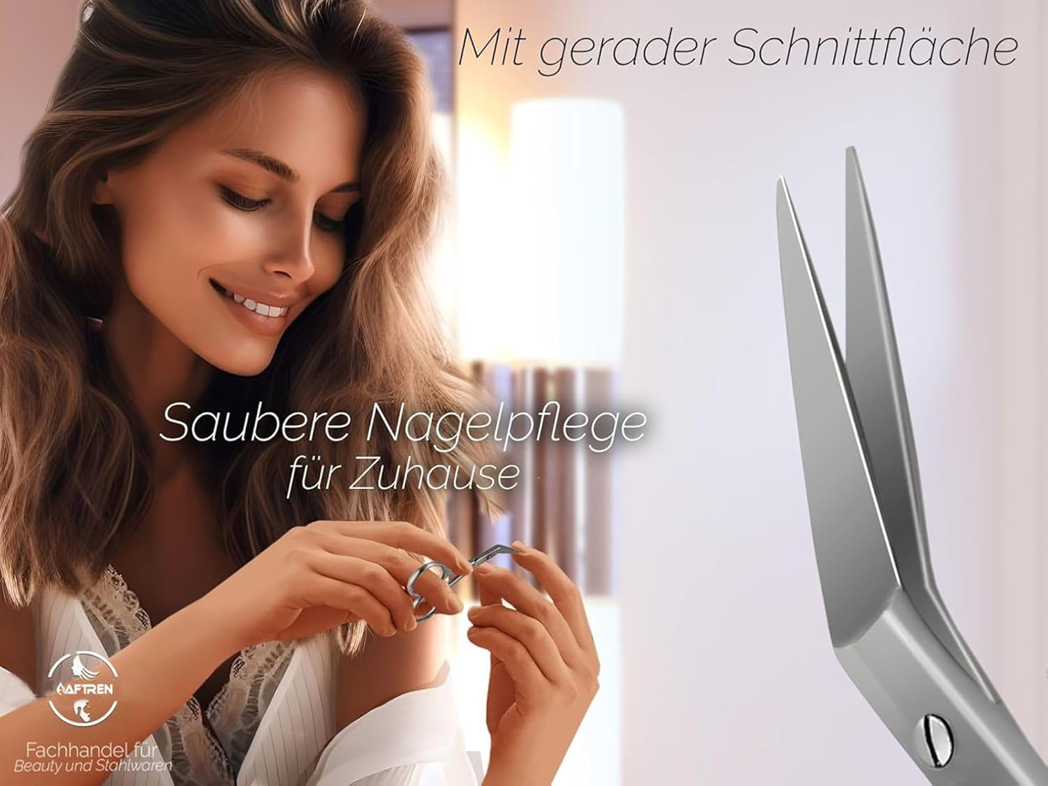 Professional Micro Teeth Nail Scissors, Cuticle Scissors, Angled Nail Clippers, Foot Care, J2 Stainless Steel 4.5 Inch Toenail Scissors image number 6