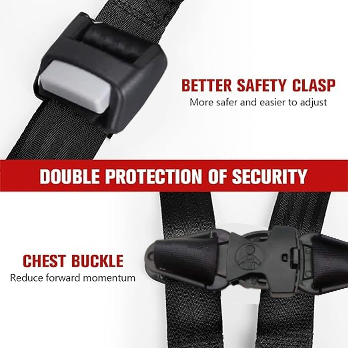 Child'S Airplane Safety Harness - Adjustable Travel Strap with Secure Chest Clip for Safe Air Travel, Fits 22-44 Lbs Children image number 5