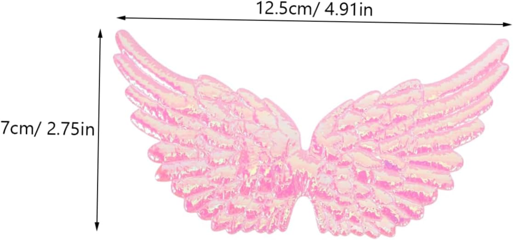 Gadpiparty 12PCS Angel Wing Embellishments Mini Wings for Ornaments Glitter Wings Patches for Clothes Applique Craft Small Applique Embroidery Wing Crafts Accessories Girl Cosplay image number 6