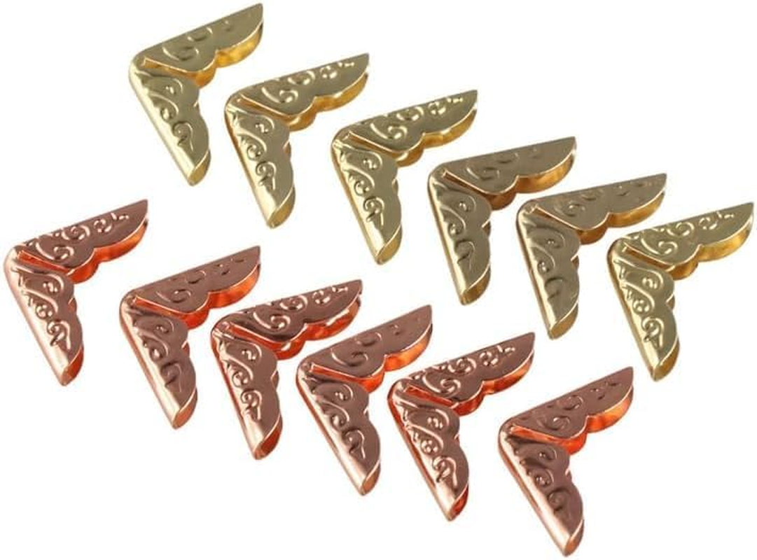 Book Corner Brackets 100Pcs Ornament Corner Protectors Practical Book Corner Protector Creative Vintage Scrapbook Protector (Style1) image number 3