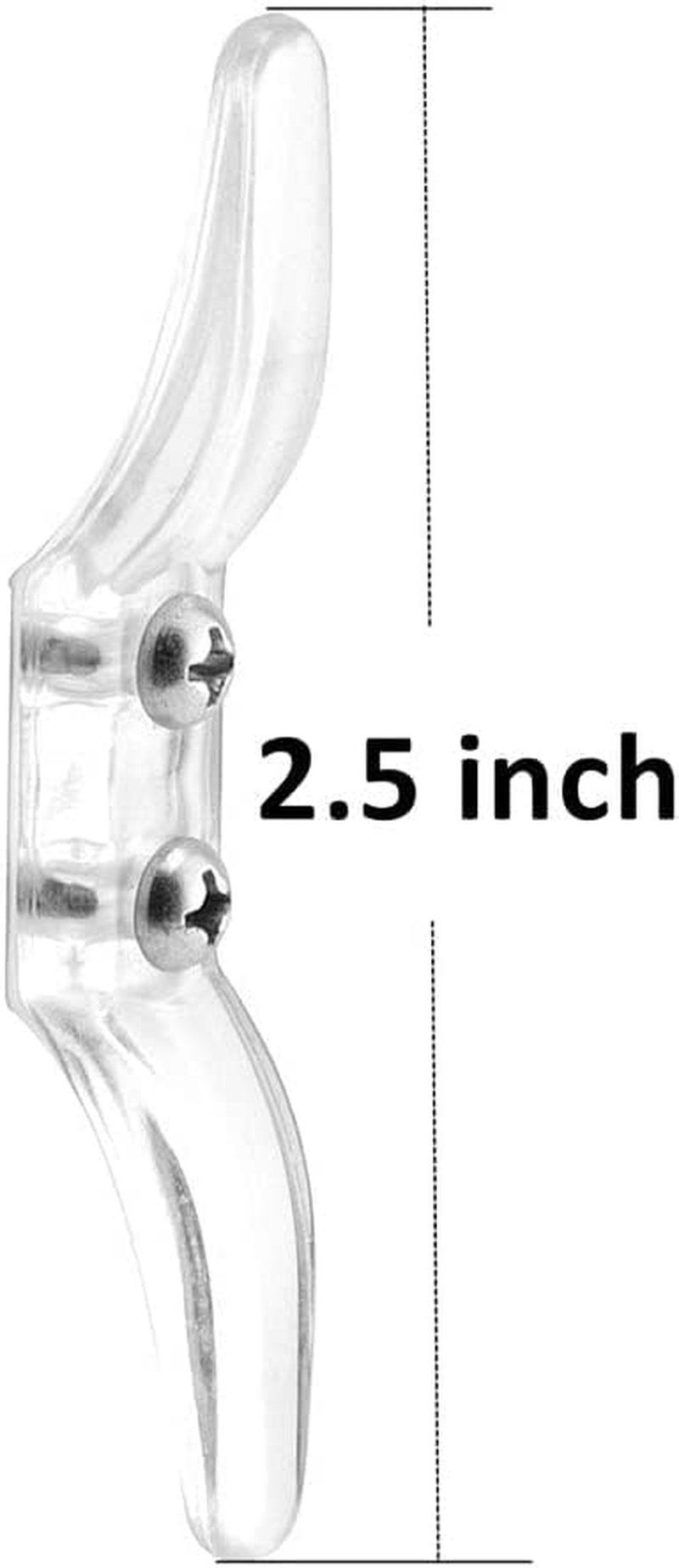 8Pcs Clear Cord Cleat for Child Safety and 16Pcs Screws for Drapery/Blinds Plastic Safety Rope Cleats Transparent Pull Cord Winders