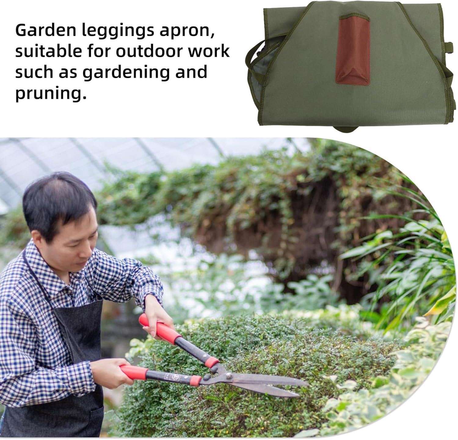 Stainproof Canvas Apron for Women Gardening Harvesting Apron Pockets Oxford Cloth Vegetable Picking