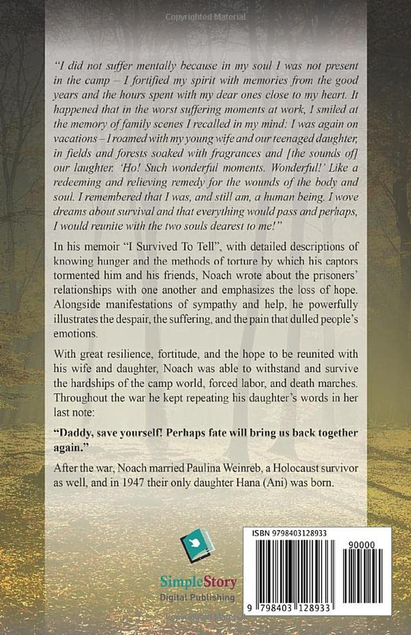 I Survived to Tell: a Holocaust Memoir about Survival in the Warsaw Ghetto and 7 Camps image number 1