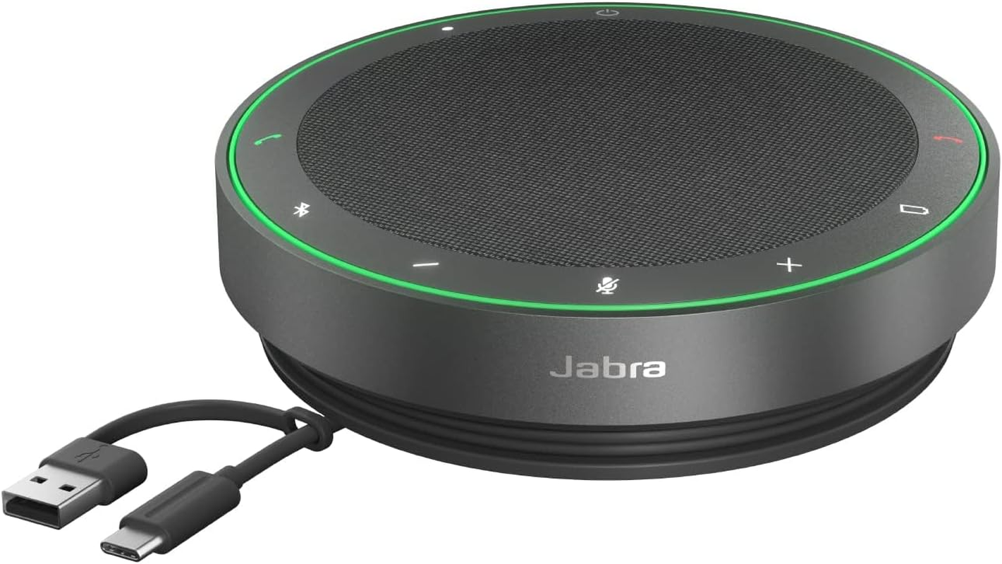 Jabra Speak2 75 Wireless Bluetooth Speakerphone with 4 Noise-Cancelling Mics, Full-Range 65Mm Speaker and Super-Wideband Audio - Certified for Zoom and Google Meet - Dark Grey image number 6