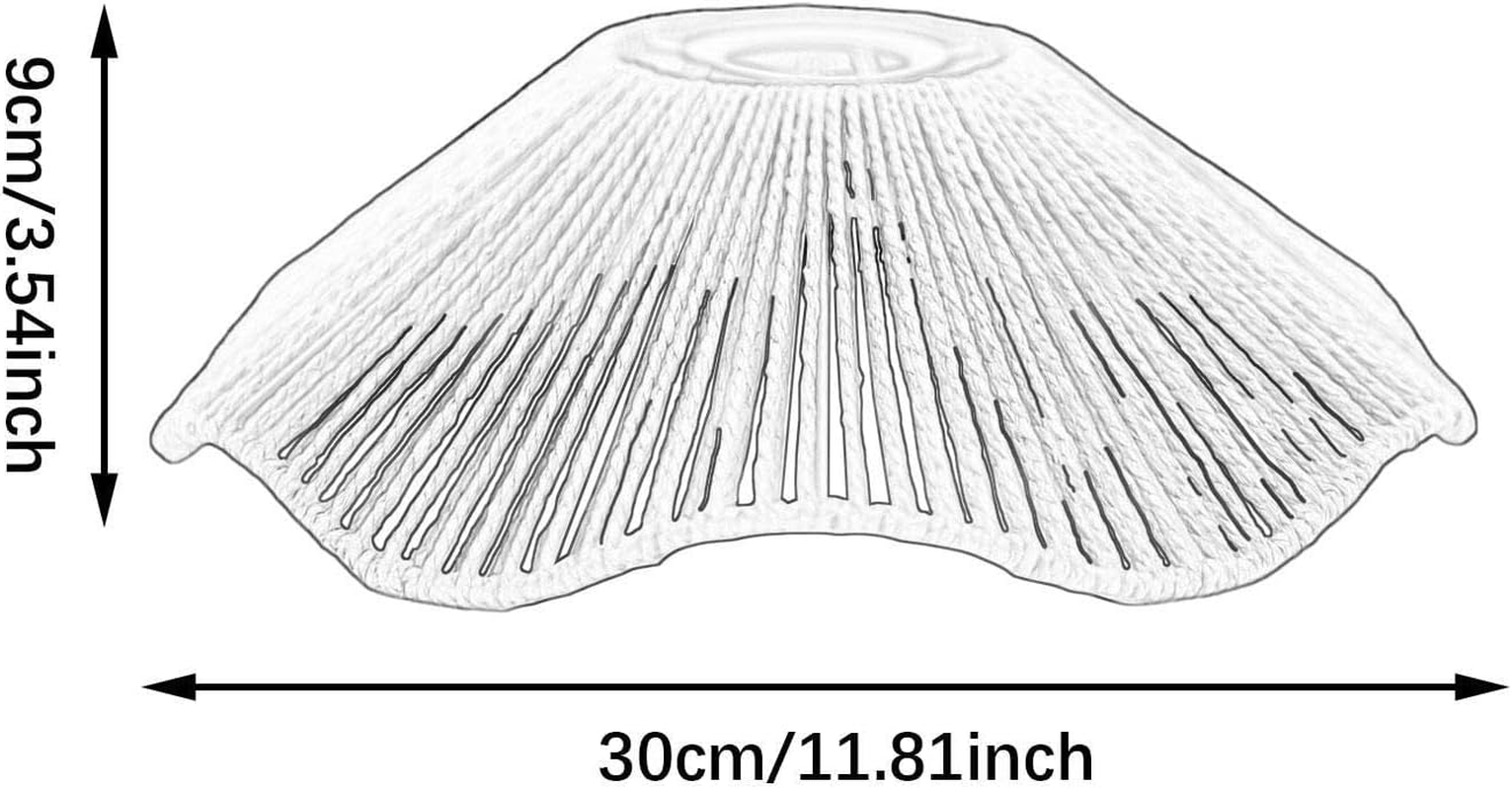 ＡＷＨＡＯ Woven Lamp Shade, Pendant Light Shade,Chandelier Covers Shades,Ceiling Lantern Cover, for Table Lamp, Yellow image number 4