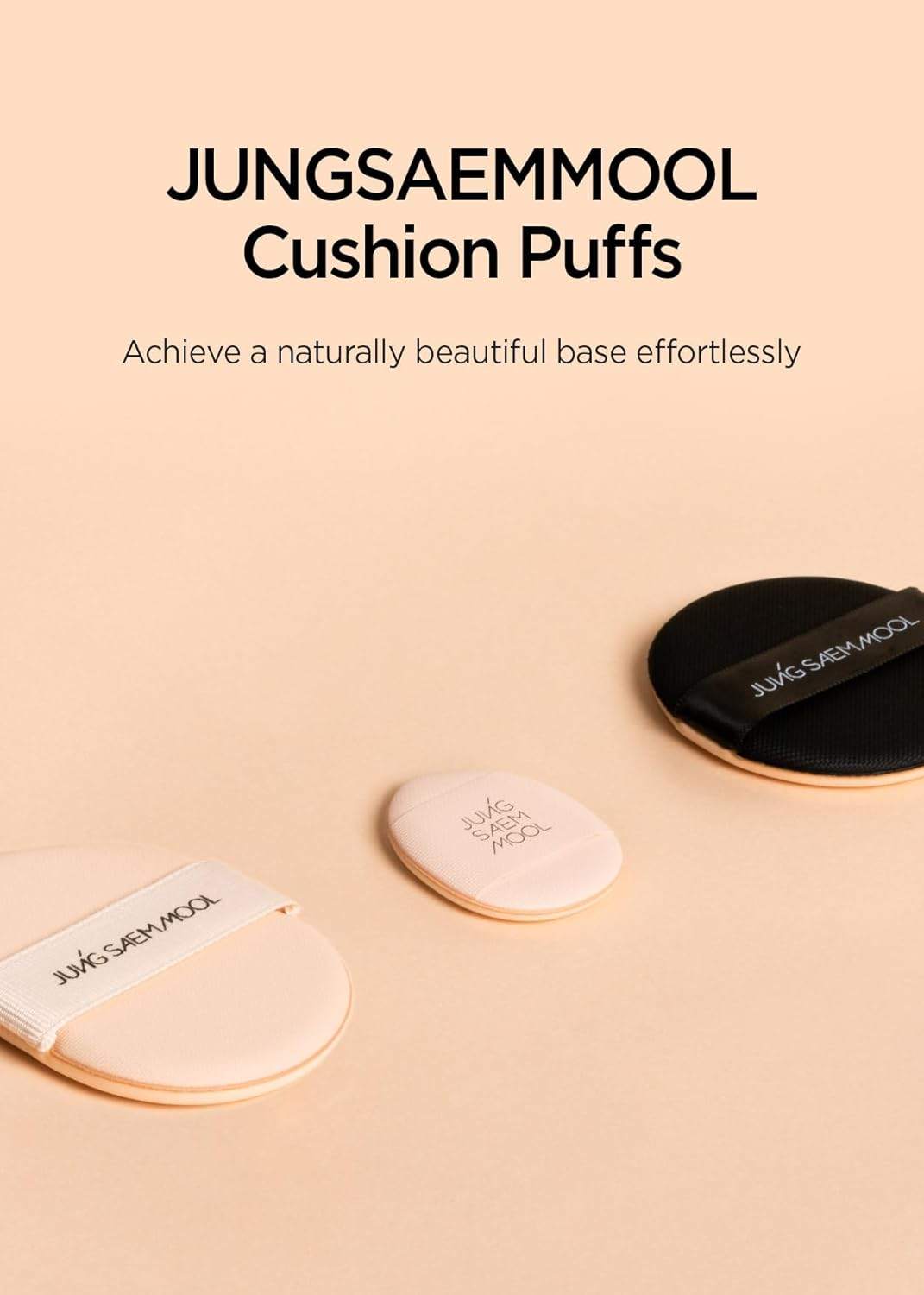 JUNG SAEM MOOL Cushion Puff Natural Cover Puff for Smooth Fitting with the round Shape 2.1 Inch image number 4