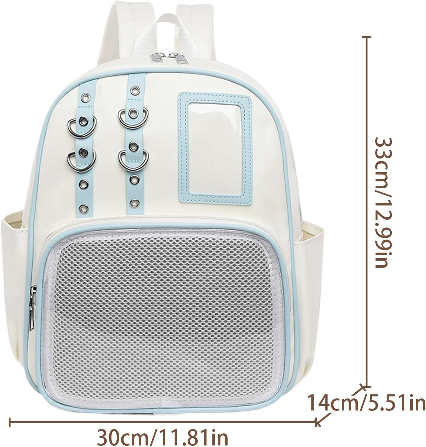 PU Bag | Aesthetic Storage Pouch with Pin Board,Badge Display Bag | for Work Fitness Everyday Sports Travel Luggage Hiking Comic Con Outdoors image number 5