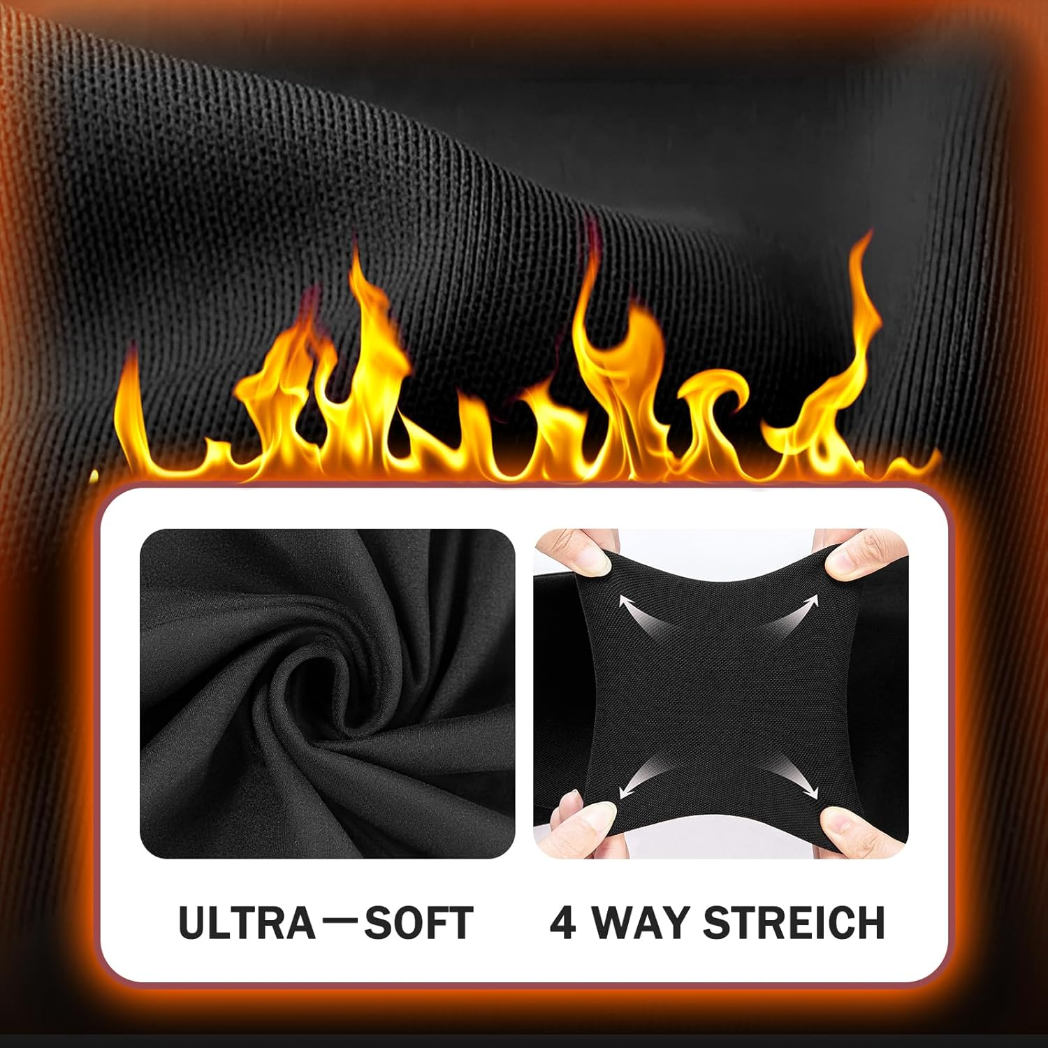 SINOPHANT Maternity Fleece Lined Leggings over the Belly with Pockets,Thermal Womens Pregnancy Workout Pants Warm Winter image number 3