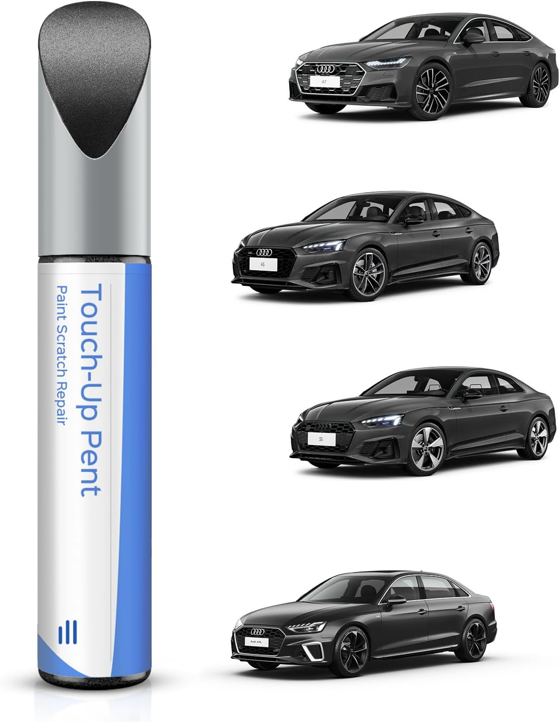 LZ7S/6Y Daytona Gray Pearl Touch up Paint Compatible with Audi Exact Match Chips and Nicks Touch Up