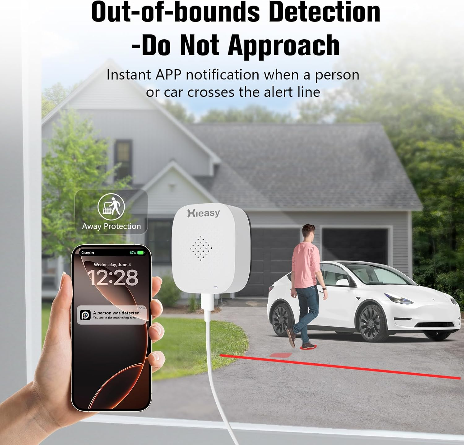 4MP 2.5K Window Camera with 2.4G&5Ghz Wifi, Color Night Vision, No Subscription Required, 7/24 Recording, Quick&Easy Installation (1Pack) - 1Pack image number 3