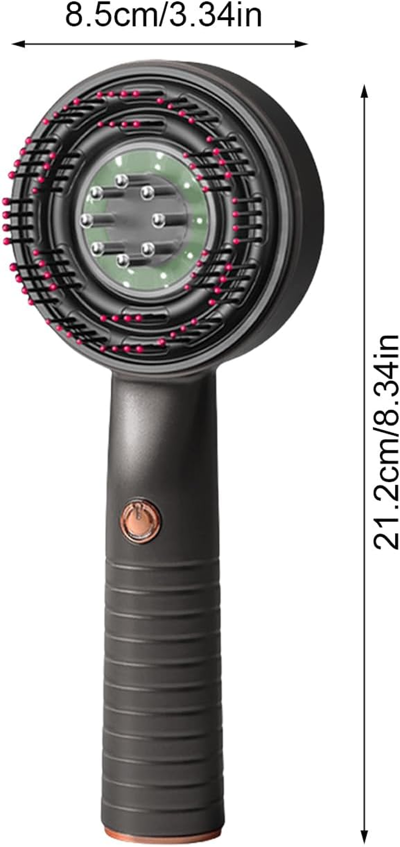 Scalp Massager Hair Growth,Scalp Massager Hair Growth Electric - Rechargeable Vibrating Brush Head Comb for Beauty Regrowth Men Women Travel Home - Red image number 4