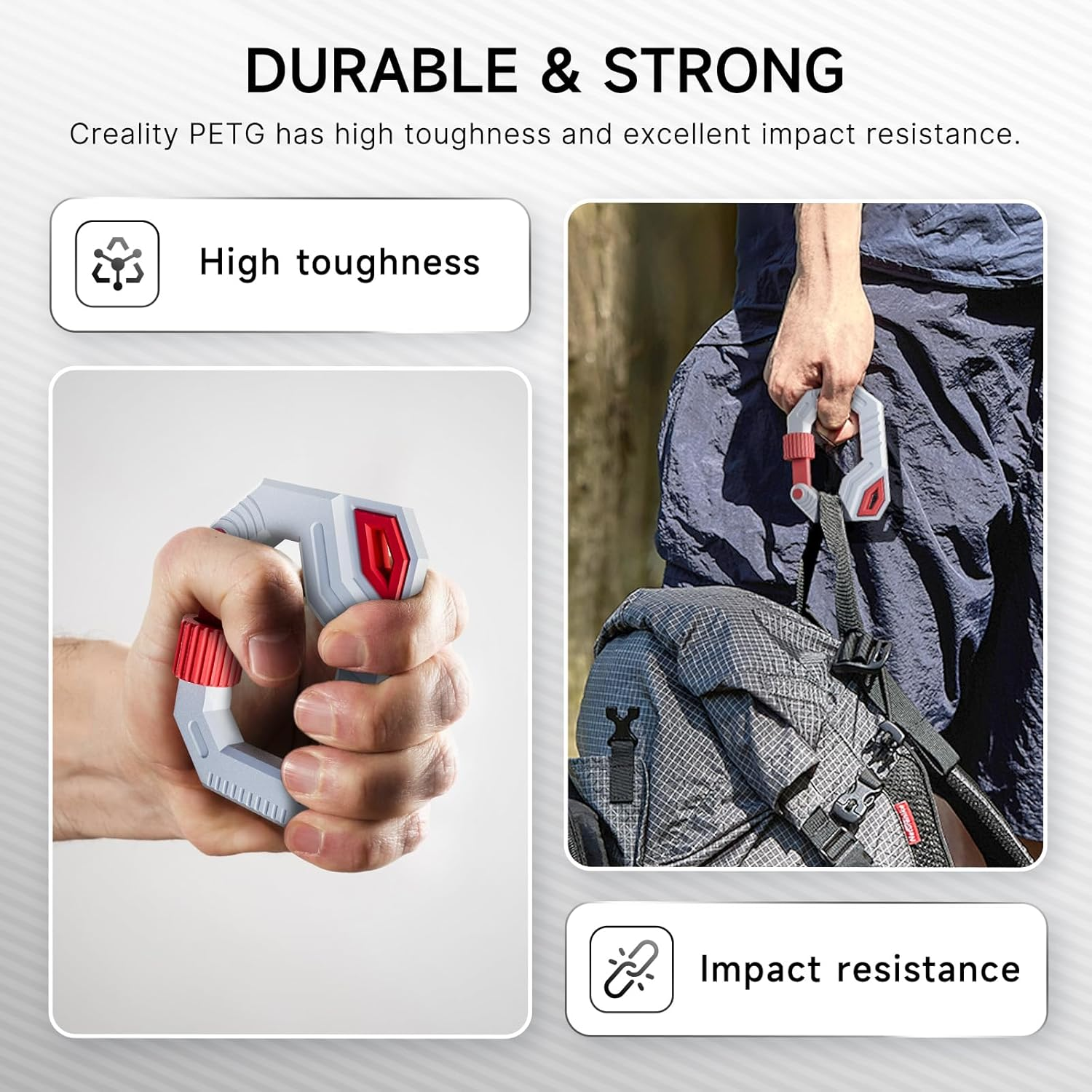 CREALITY PETG Filament 1.75Mm 3D Printer Filament, 2Kg (4.4Lb) Neatly Wound Spool, Dimensional Accuracy &plusmn;0.03Mm, 2024 Latest Batch, Fit for Most FDM 3D Printers, Black (2-Pack) image number 4