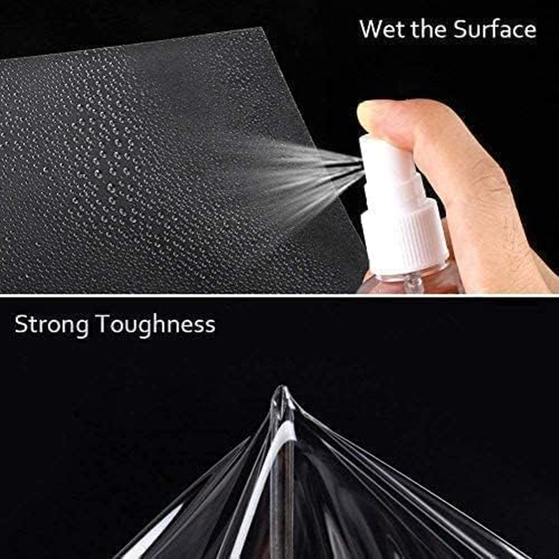 Clear Protective Vinyl Wrap Guard Film, Clear Gloss Paint Protection Bulk Film, Transparent Self Adhesive Film Wrap Roll without Bubble for Moto, Car DIY Interior (1Ft X 10Ft) image number 2