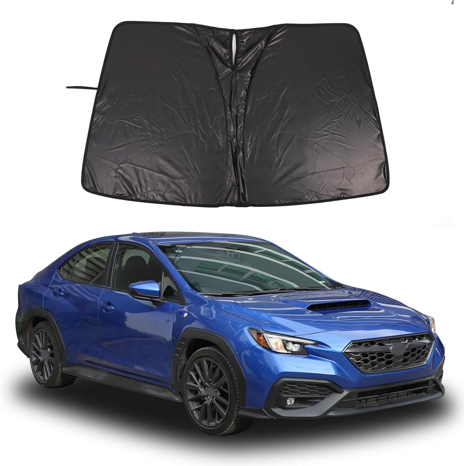Yinaniutos Windscreen Sun Shade Compatible with Subaru WRX 2022-2025 Accessories | Reflective Windshield Cover Window Shade | UV & Heat Blocking Cover (Polyester (Style B)) image number 1