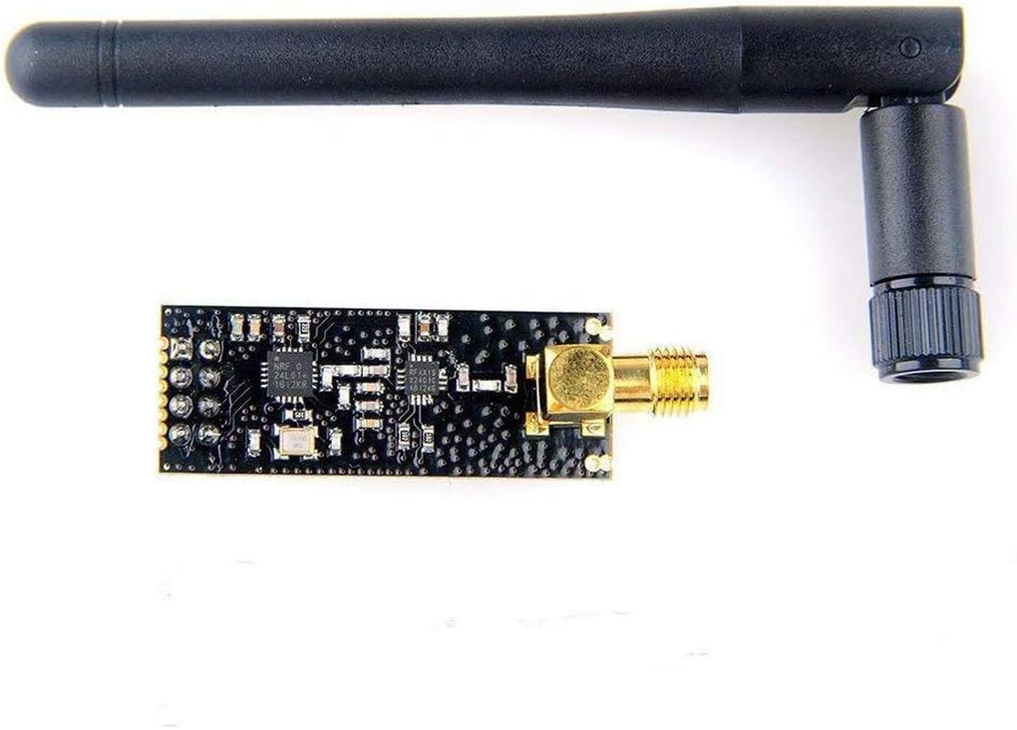 Hiletgo&reg; 2Pcs NRF24L01+PA+LNA Wireless Transceiver RF Transceiver Module with SMA Antenna 2.4G 1100M Compatible Arduino image number 5