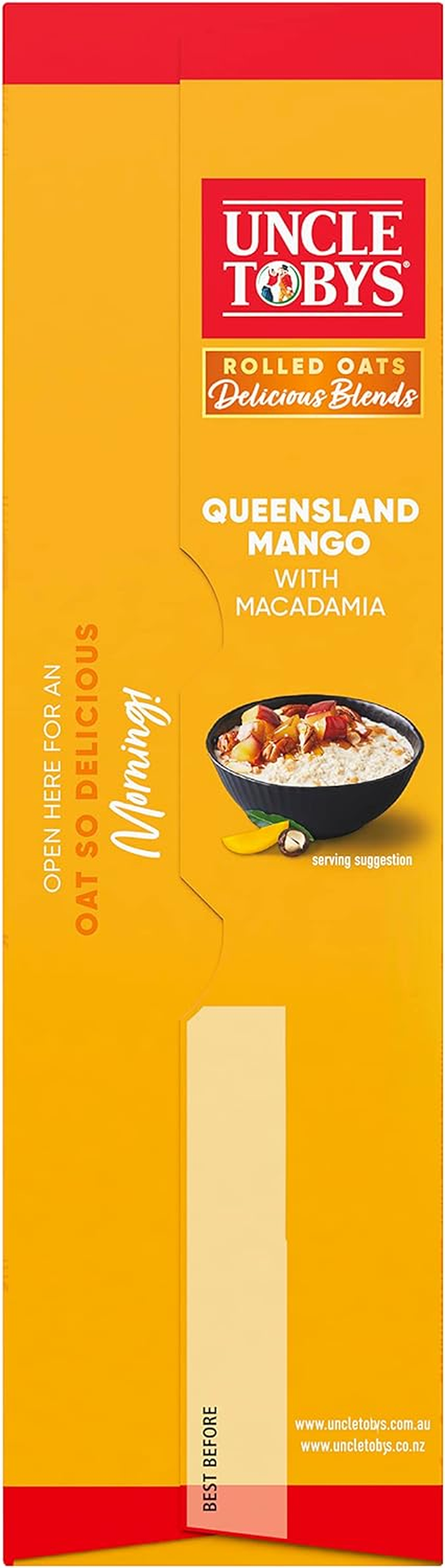 Uncle Tobys Oats Delicious Blends Porridge Mango & Macadamia 320G image number 6