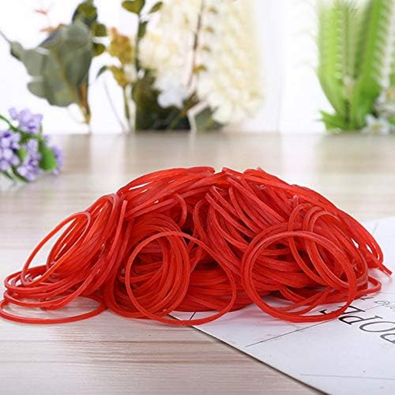 AMUU Rubber Bands 300Pcs Red Small Rubber Bands for Office School Home Size16 Elastic Band Office School Home Strong Elastic Band Loop Office Supplies - Blue image number 6