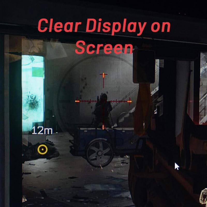 Transparent Clear FPS Aim Sight Assist Sticker - 2 Pack Games Fast Scope Monitor Decal No Scope TV Decal Shooting Target Stickers Decals for FPS Video Games TV Monitor and Mobile Phone (3 Pack) image number 3