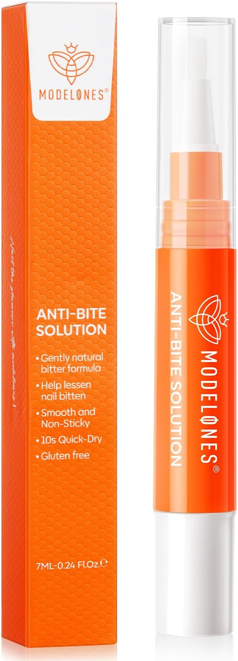 Modelones Stop Nail Biting Pen, Nail Biting Prevention, Thumb Sucking Deterrent, Nail Biting Treatment for Kids & Adults, Natural Nail Care Pen to Help Stop Nail Biting Habit, Safe Solution for Biters image number 1