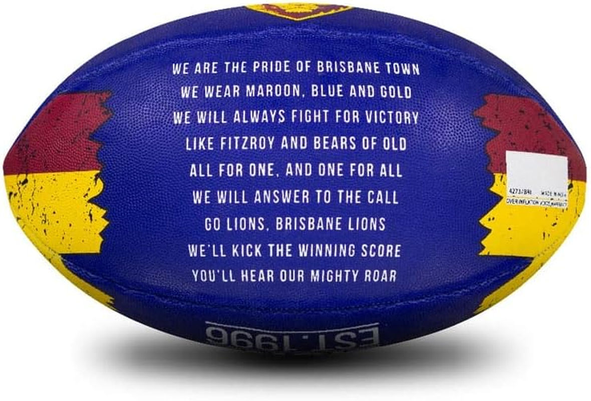 Sherrin AFL Brisbane Lions Song Football, Size 2