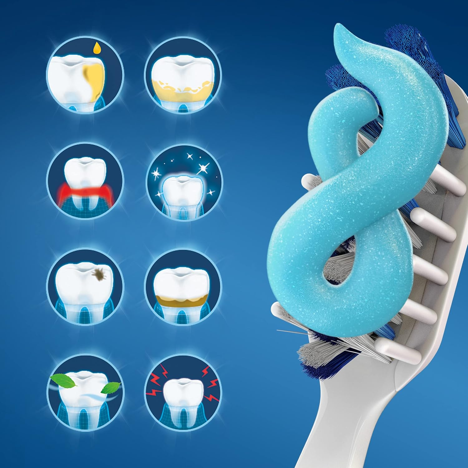 Crest Pro Health Advanced Deep Clean Toothpaste, Mint, 5.1 Ounce, Pack of 3 image number 3