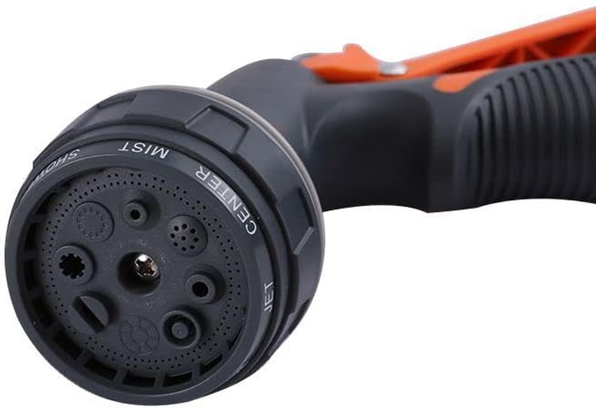 Heavy Duty 8-Function Multi-Pattern Hose Pipe Spray Gun, Rubber Coated Garden Hose Spray Nozzle for Car Washing, Plant Watering, Outdoor Cleaning image number 3