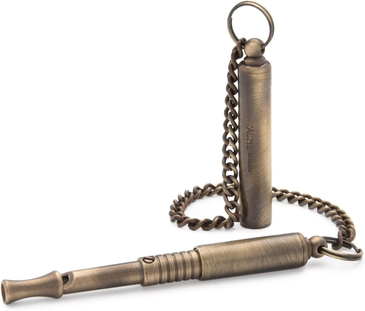 Acme 535 Adjustable Silent Dog Whistle, Antique Brass image number 1