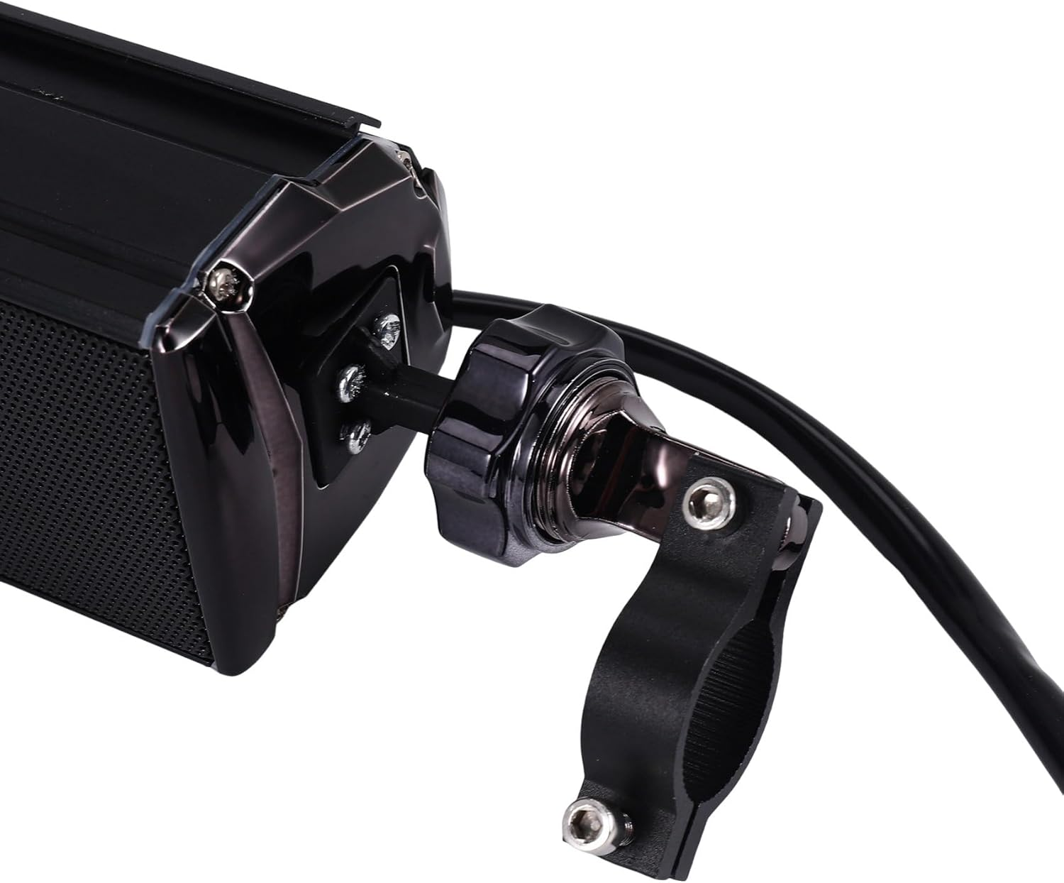 Utopially Motorcycle Stereo Speakers MP3 Music Player Bluetooth Player with Usb,Aux-In,Fm Radio for 7/8-1.25 Inch Handlebar Motor Scooter Bike ATV UTV image number 6