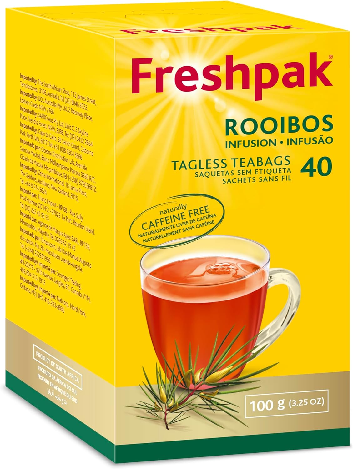 Freshpak Rooibos 40 Tea Bags of 100 G