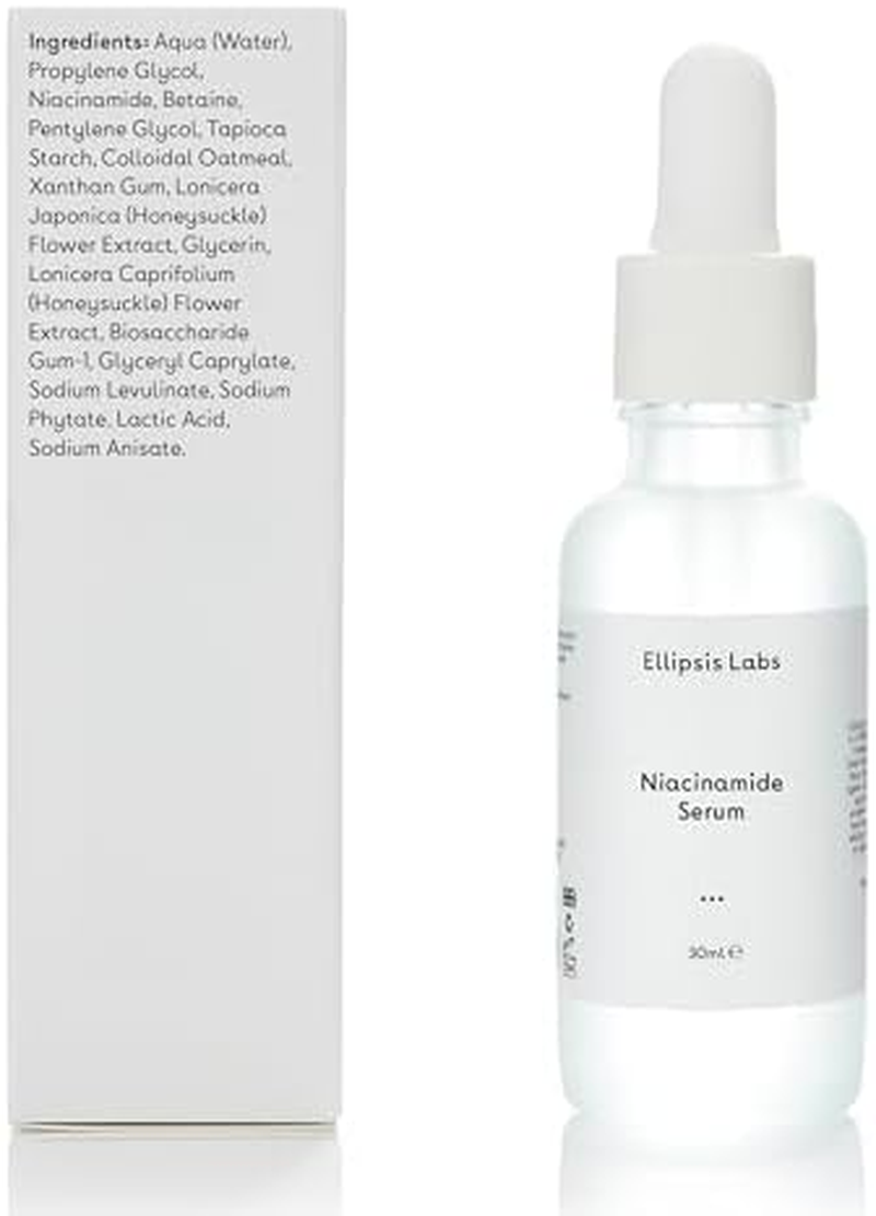 Niacinamide Serum by Ellipsis Labs &ndash; Hydrating, Balancing, Skin Barrier Strengthening Vitamin B3 Formula with Oatmeal and Betaine for Radiant, Smooth Skin, Oil Control, Vegan and Cruelty-Free, 30Ml image number 1