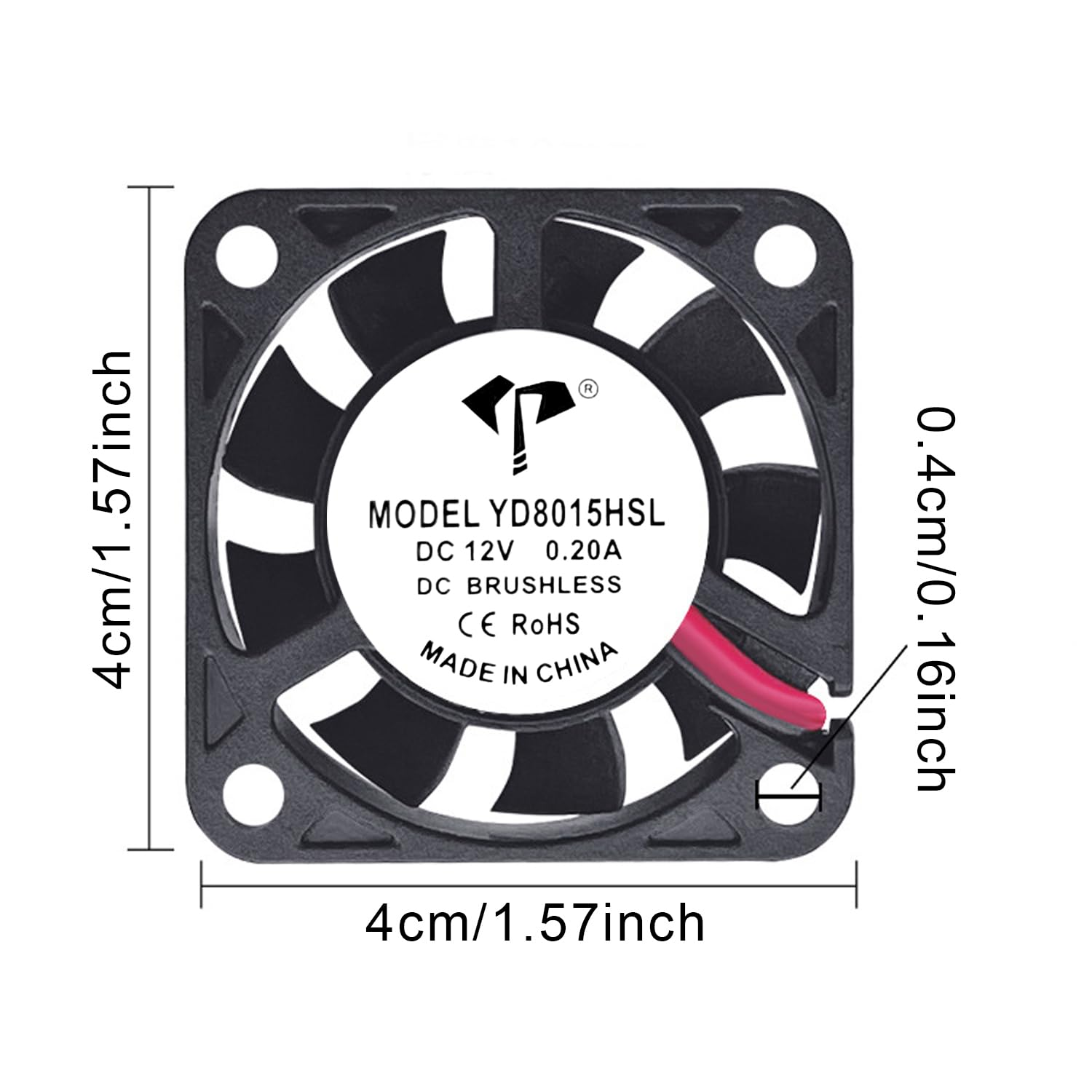 80X80Mm DC 12V Brushless Silent Computer PC Case Cooling Cooler Fans Black image number 5