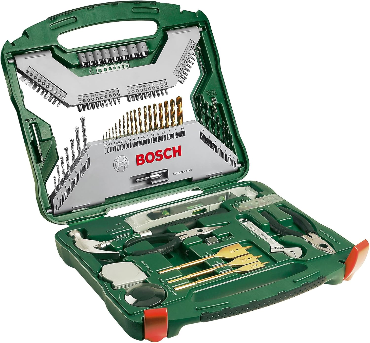 Bosch Accessories 70 Piece X-Line Drill and Screwdriver Bit Set (For Wood, Masonry, and Metal, Accessories for Drills) image number 4