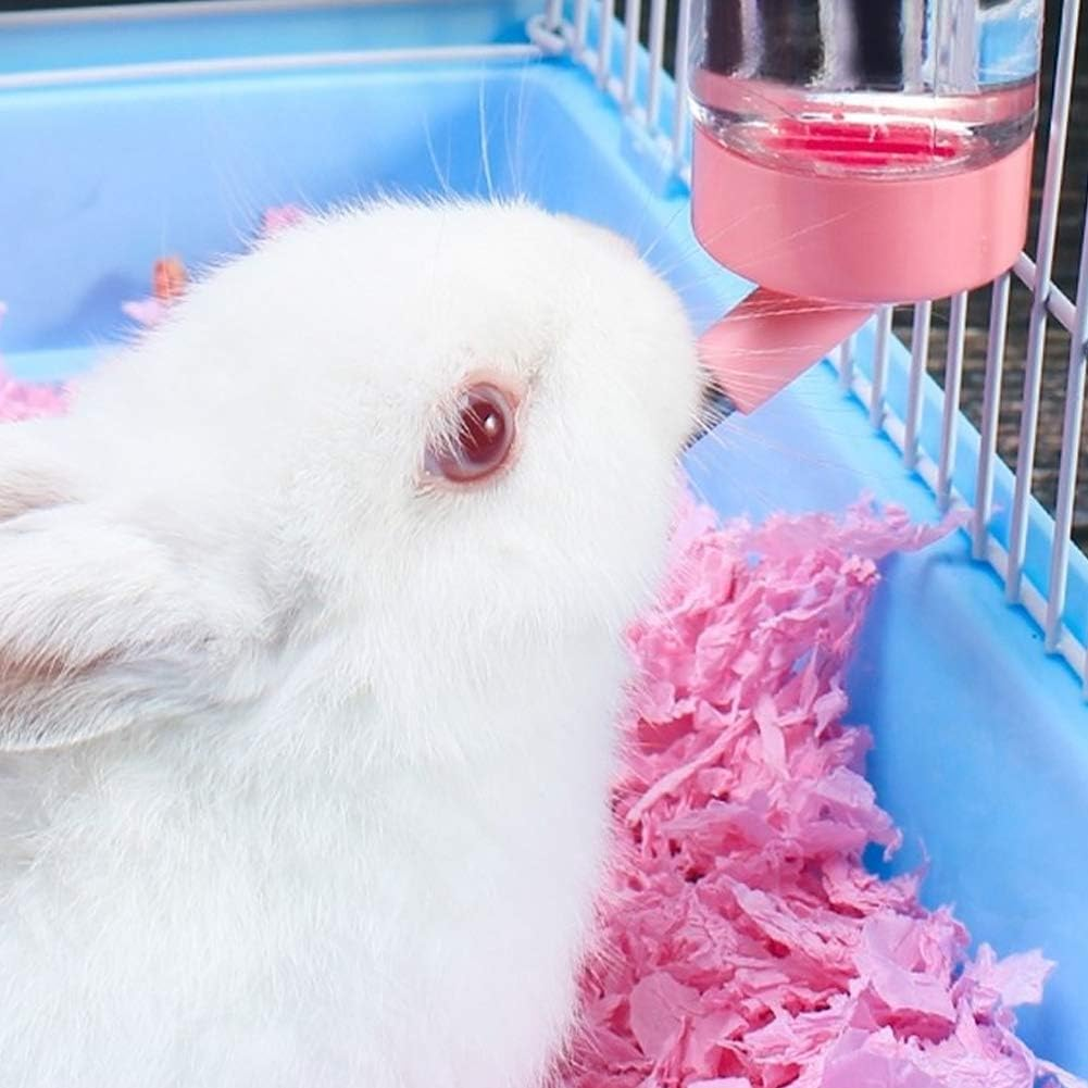 Geluode 4 Pcs 80Ml Hamster Water Bottles,No Grip Hanging Water Dispenser Small Animal Automatic Water Feeder for Hamster,Rabbit, Guinea Pig, Squirrel,Small Animal