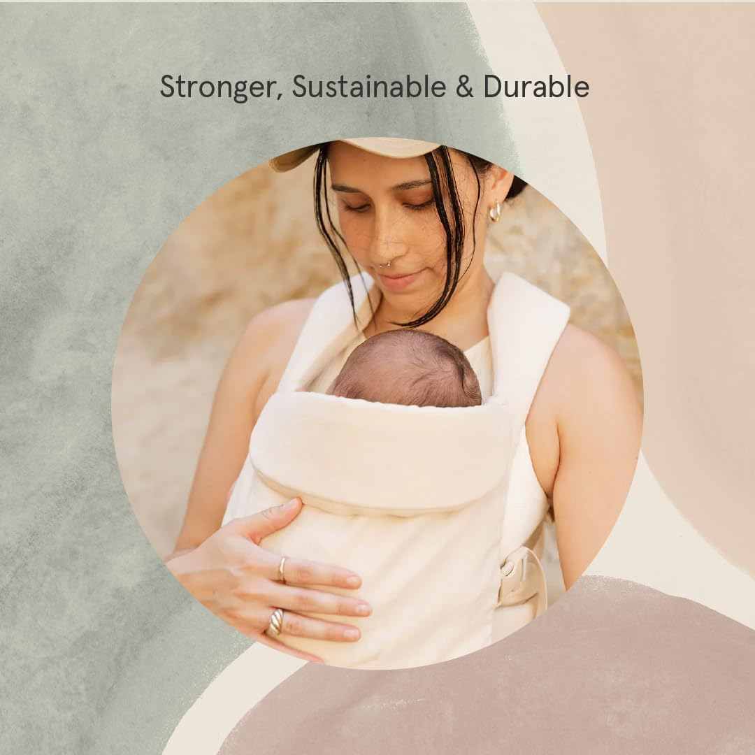 Wildbird - Aerial Carrier - 7 to 45 Lbs - for Moms, Dads & Caregivers - 100% Natural European Linen Fibers - Versatile & Adjustable - Small Size - Sparrow Fabric image number 6