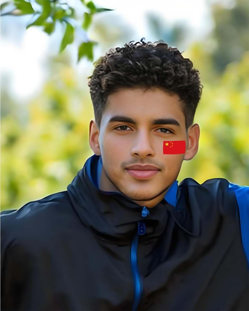 5 Sheet China Temporary Tattoo,Chinese Flag Decal Sticker for Party Birthday National Day Celebration