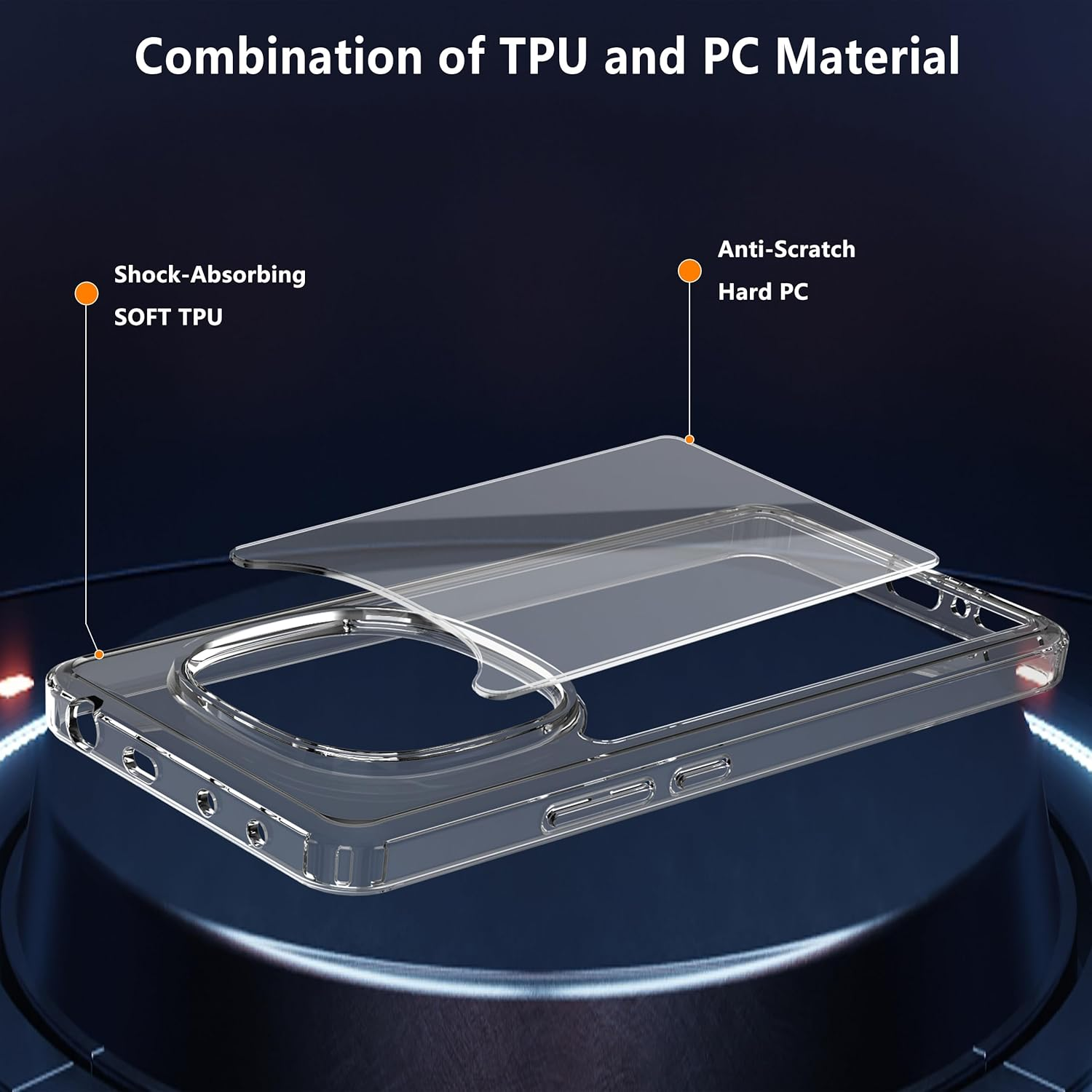 Anoowkoa TPU Case for Xiaomi Redmi Note 15 Pro Plus/Redmi Note 15 Pro+ 5G Phone Case Clear with Built-In Camera Lens Protector Thin Transparent Protective Back Cover Soft Flexible Silicone Case - Google 10/Pro image number 7