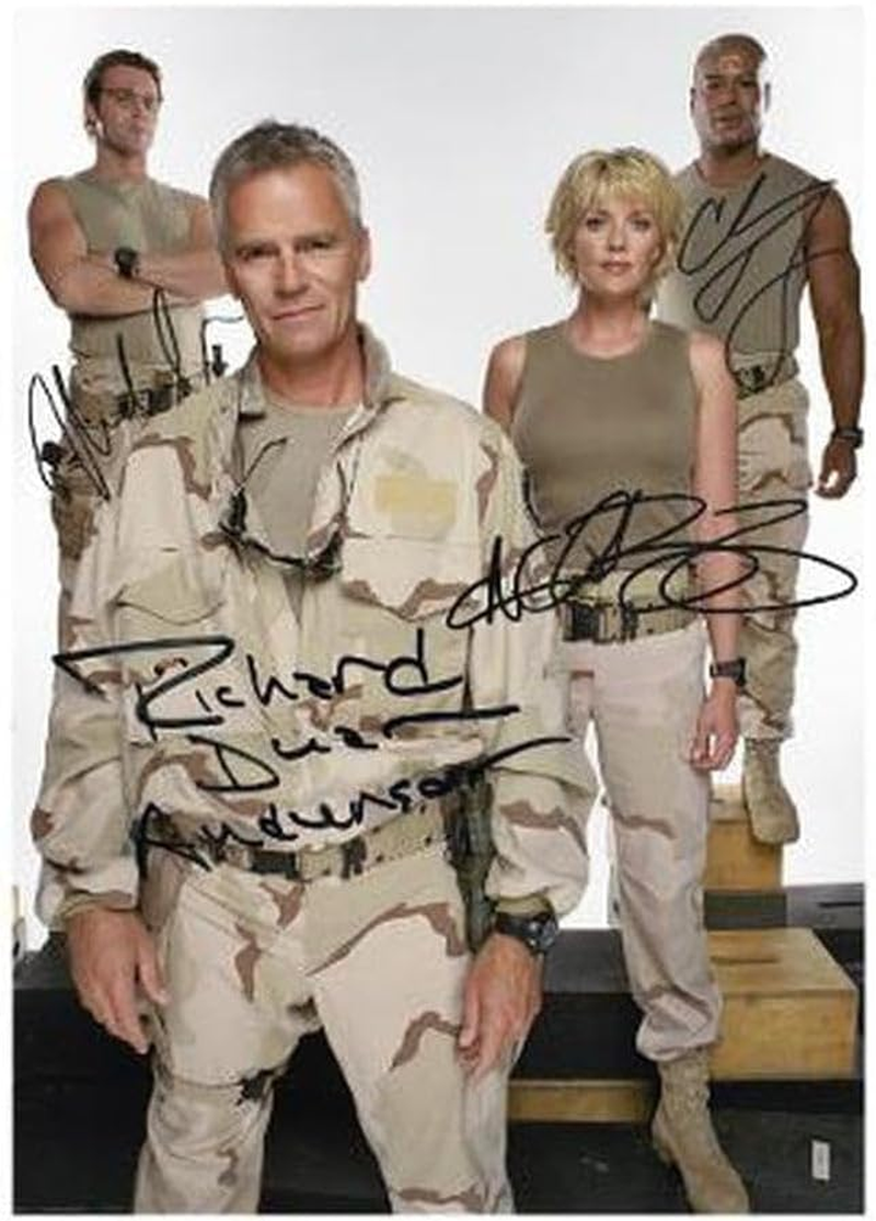 Klovaphotos Stargate SG1 Cast Signed Autographed Poster for Living Room