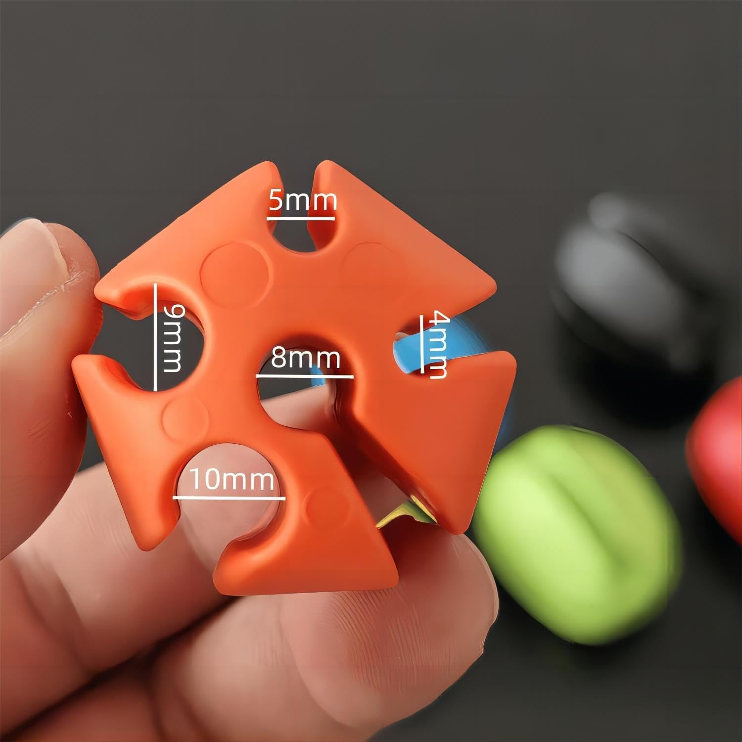 10Pcs Silicone Fishing Rod Holder Straps, 5 Hole Portable Fishing Rod Fixed Ball, Rubber Fishing Pole Clips Fly Fishing Accessories - Green image number 2