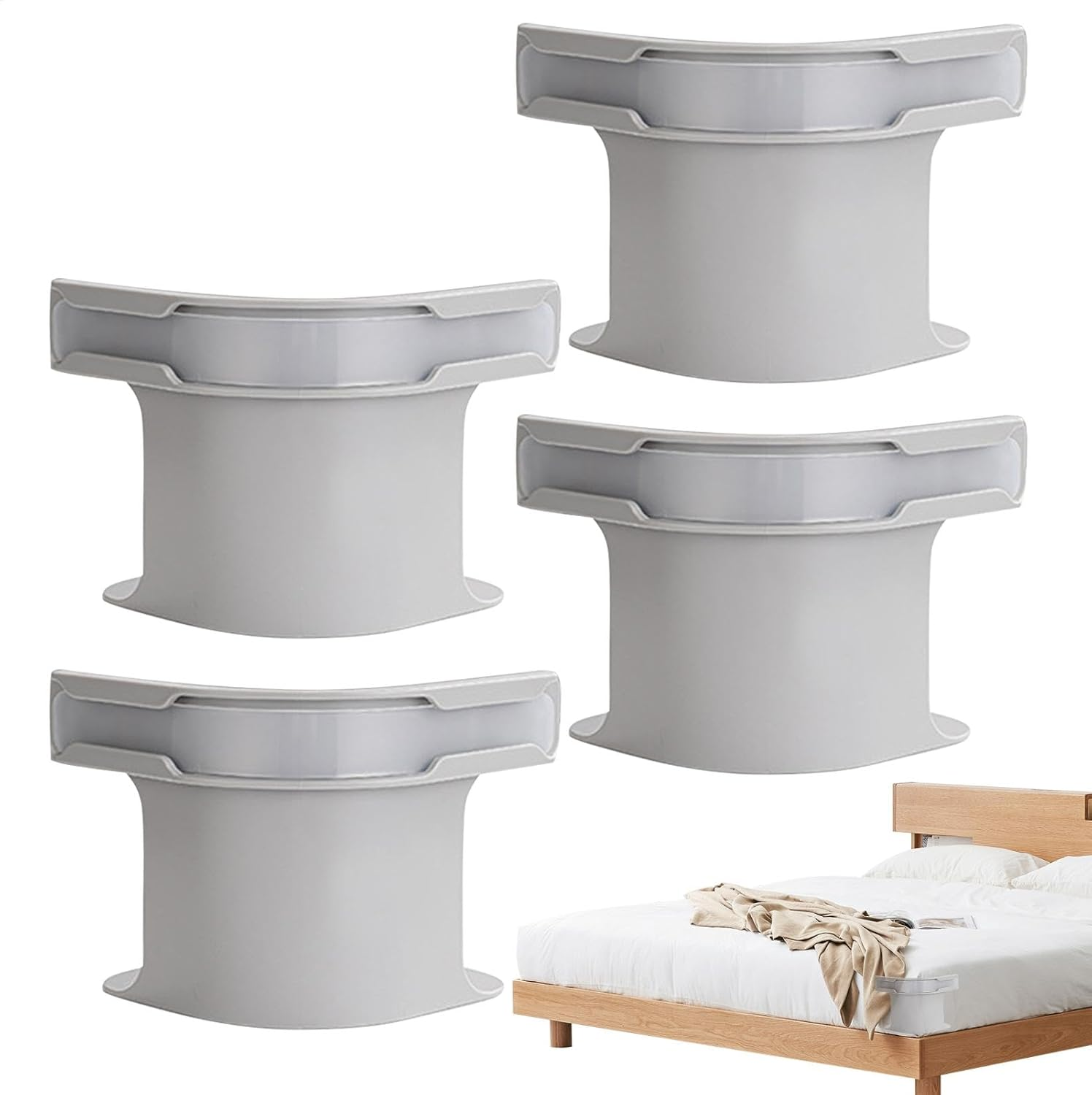 Bed Sheet Holder, Corner Sheet Strap Heavy Duty Lock Bedsheet Keeper, Removable Bed Sheet Holder, Non-Slip Bedsheet Grippers Keep in Place Bedding Accessories for All Mattress 4Pcs