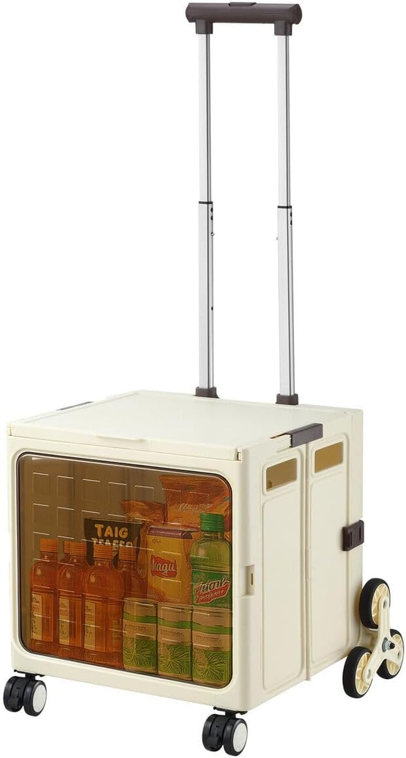 Folding Wagon Cart Collapsible Wagon with All-Terrain Wheels for Beach Picnic Garden Utility Trolley Trailer Barrow Market Grocery Shopping Sports Outdoor Camping Luggage Collapsible 150Kg