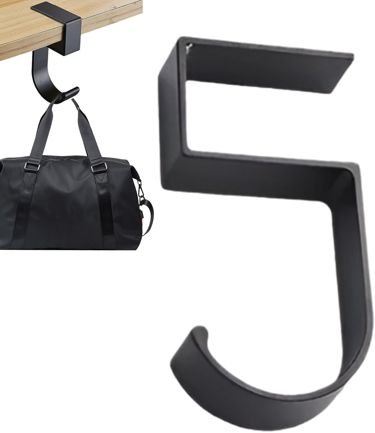 Headphone Desk Hanger | Practical Desk Bag Hanger,Multifunctional Movable Table Rack, Heavy Duty Organizer, Metal Storage Tool Space Saving for Clothes Coats image number 5