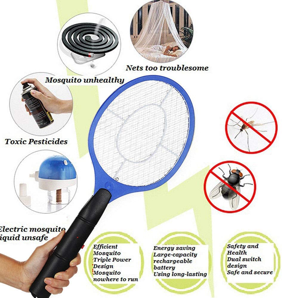 Safety Electric Mosquito Zapper Fly Swatter Bug Zapper Pest Control Perfect for Indoor and Outdoor Random Color (2)