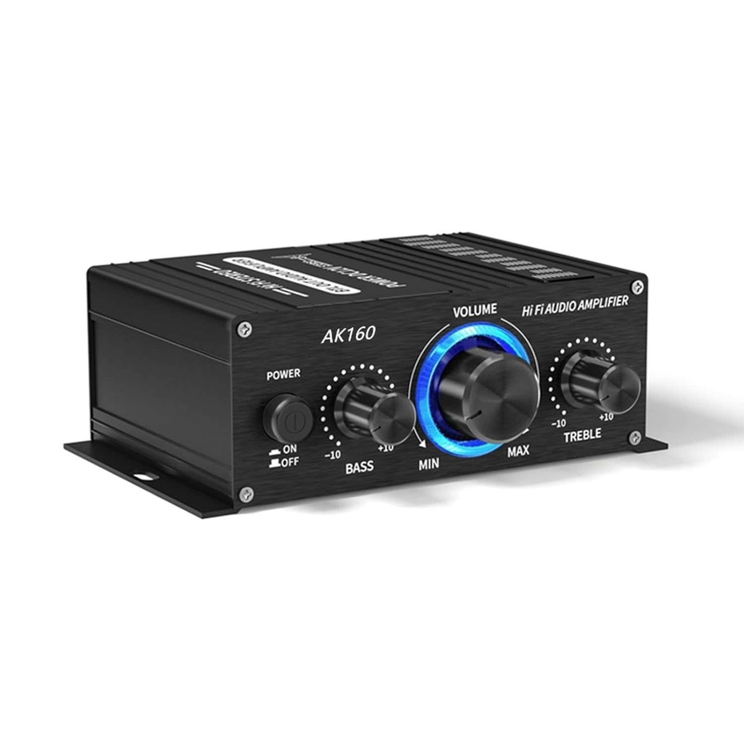 Bluetooth 5.0 Stereo Power Amplifier, Clear Sound Quality Power Amplifier with Control Panel, Independent Tone Control, for Home Outdoor Car image number 6