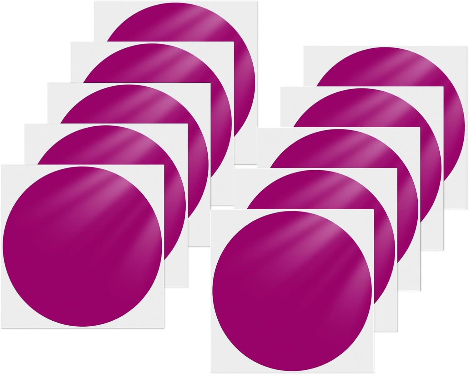 Orange Dot Stickers 6 Inch Vinyl Self-Adhesive Colored Circle Labels Removable Waterproof Coding Decals round Tag for Boxes Coloring Organizing Marking 10 PCS image number 1