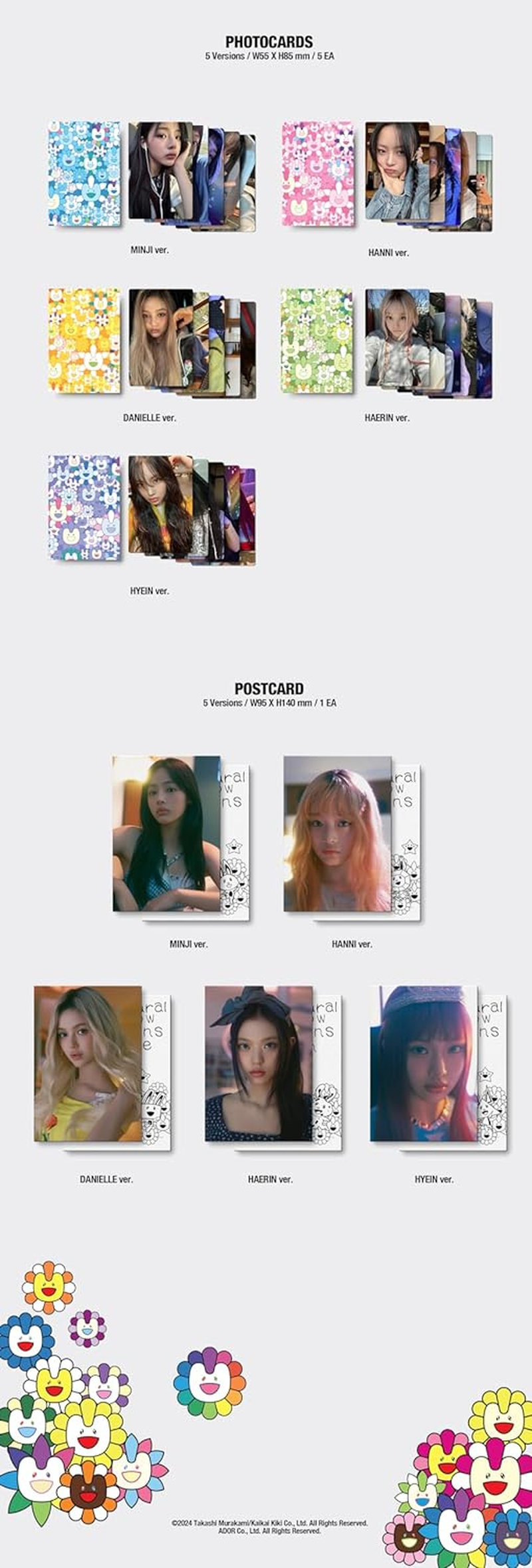 Newjeans Supernatural NJ X MURAKAMI Japan Double Single Album with Tracking Sealed New Jeans (Cross Bag Hanni Version) image number 3