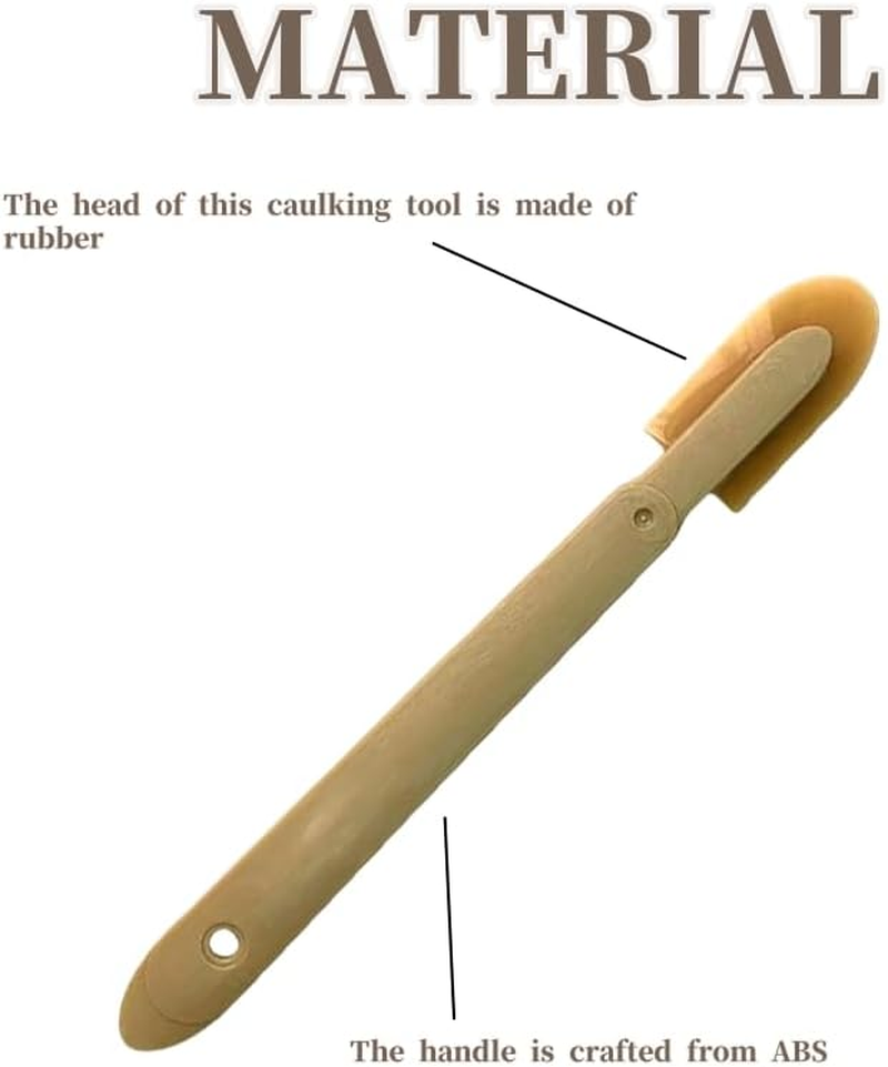 JTGYMY 8 Pcs Multitool Set Rubber Caulking Tool Kit for Ceramic Tiles, Baseboards, Kitchens, Bathrooms - ABS + Rubber - 4 Sizes Set image number 3