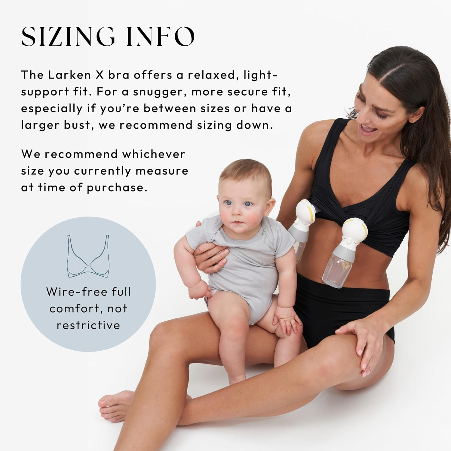 Larken X Relaxed Bra &ndash; All in One Nursing and Hands Free Pumping image number 7