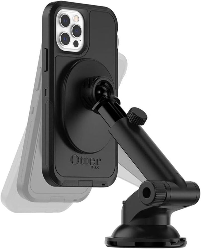 Otterbox Wireless Car Dashboard and Windshield Mount for Mag Safe, Strong Magnetic Alignment and Attachment, Black